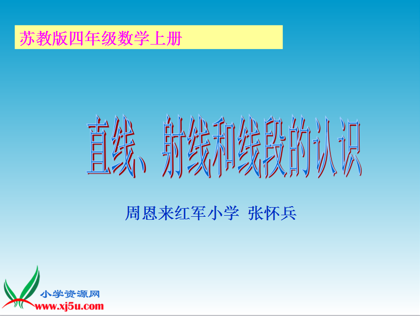 四年级数学教学课件： 《射线、直线和角的认识》